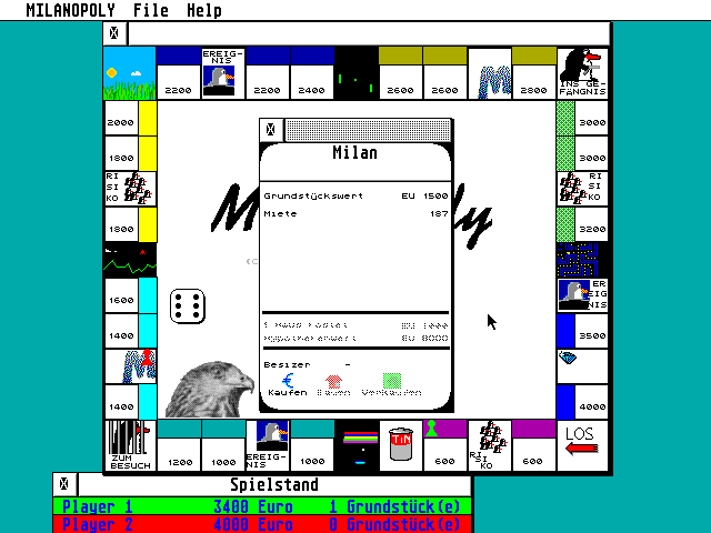 Milanopoly [Falcon030] [TT030] atari screenshot
